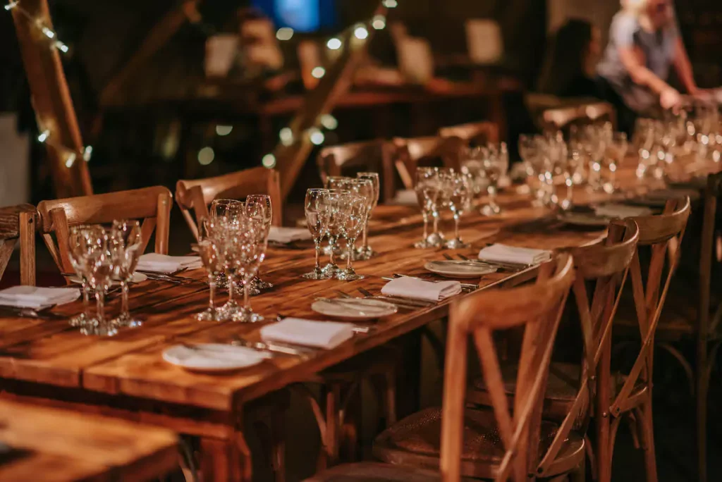 Wedding photography showing the evening light and calm before the party